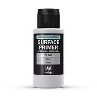 Грунт Surface Primer акриловый полиуретановый, серый (Grey), 60 мл, Vallejo