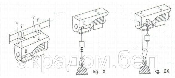 Таль электрическая мини 600/1200 кг, лебедка 220В - фото 3 - id-p68924061