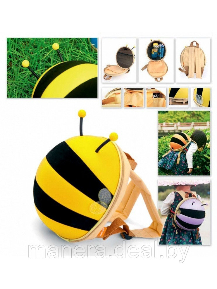 Ранец детский 'Пчелка' желтый - фото 2 - id-p65516134