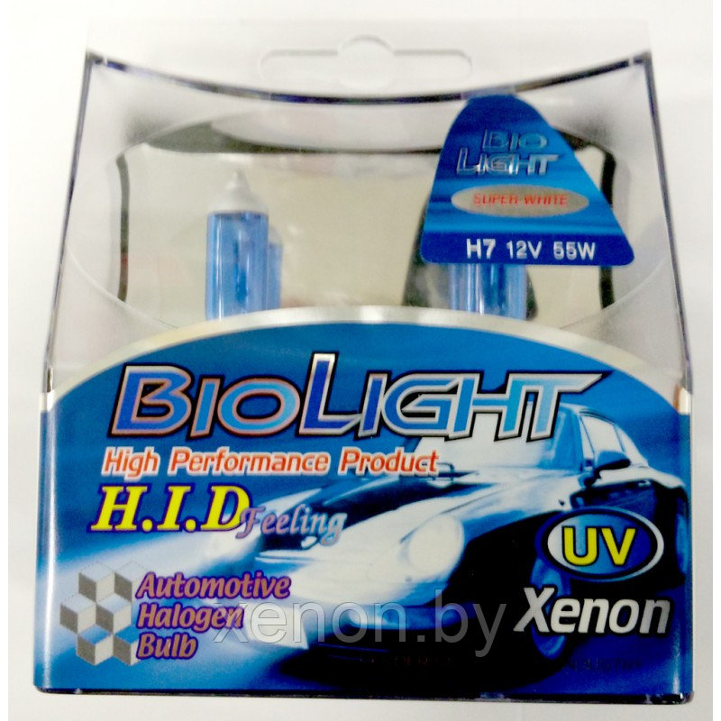 Комплект галогеновых ламп H7 Bio light (эффект ксенона)