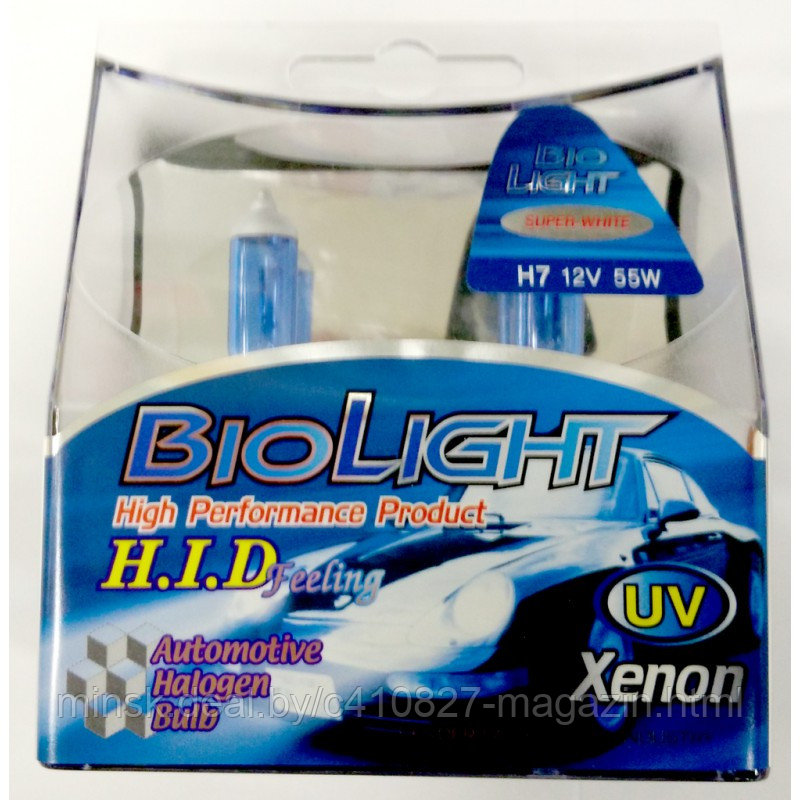 Комплект галогеновых ламп H8 Bio light (эффект ксенона)