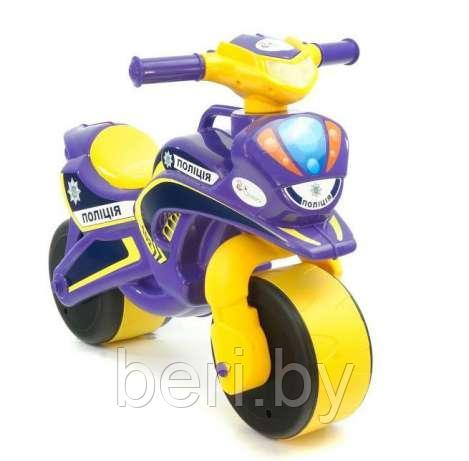 Каталка Мотоцикл беговел, байк Doloni 0139 музыка, свет ORION (Орион) от 2-х лет, фиолетовый, Долони - фото 4 - id-p68953177