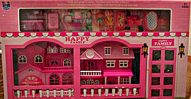 Кукольный дом 208 с куклами.мебелью батар.муз.кор.69*8,5*40 