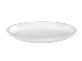 Тарелка одноразовая десертная d 167 мм, белая, ПС (100шт)