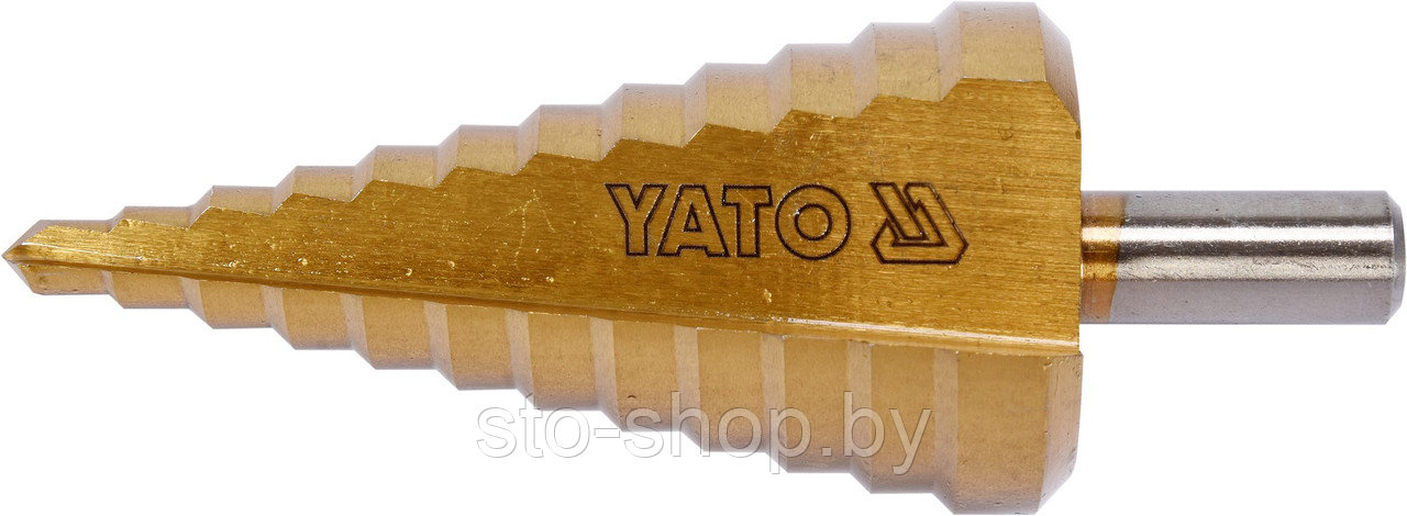 Сверло по металлу ступенчатое 6-38мм HSS-TiN Yato YT-44740 - фото 4 - id-p68955401