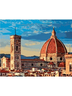 Раскраска по цифрам Вид на Флоренцию, фото 2