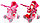 Коляска для кукол с люлькой, коляска-трансформер MELOBO 9672, от 2-х лет, розовая, фото 2