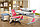 Регулируемый стол-парта  COMF-PRO Harvard Белый дуб, розовые вставки, фото 2