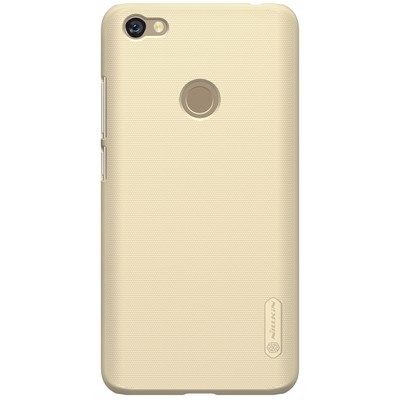 Пластиковый чехол с пленкой Nillkin Super Frosted Shield Gold для Xiaomi Redmi Note 5A Prime (3/32Gb & 4/64Gb) - фото 1 - id-p69040394