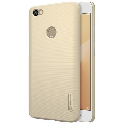 Пластиковый чехол с пленкой Nillkin Super Frosted Shield Gold для Xiaomi Redmi Note 5A Prime (3/32Gb & 4/64Gb) - фото 3 - id-p69040394