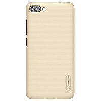 Пластиковый чехол с пленкой Nillkin Super Frosted Shield Gold для Asus ZenFone 4 Max ZC554KL