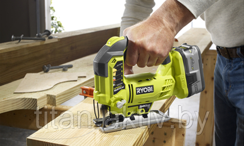 На картинке изображен ONE+ / Лобзик (без аккумулятора) Ryobi R 18 JS-0