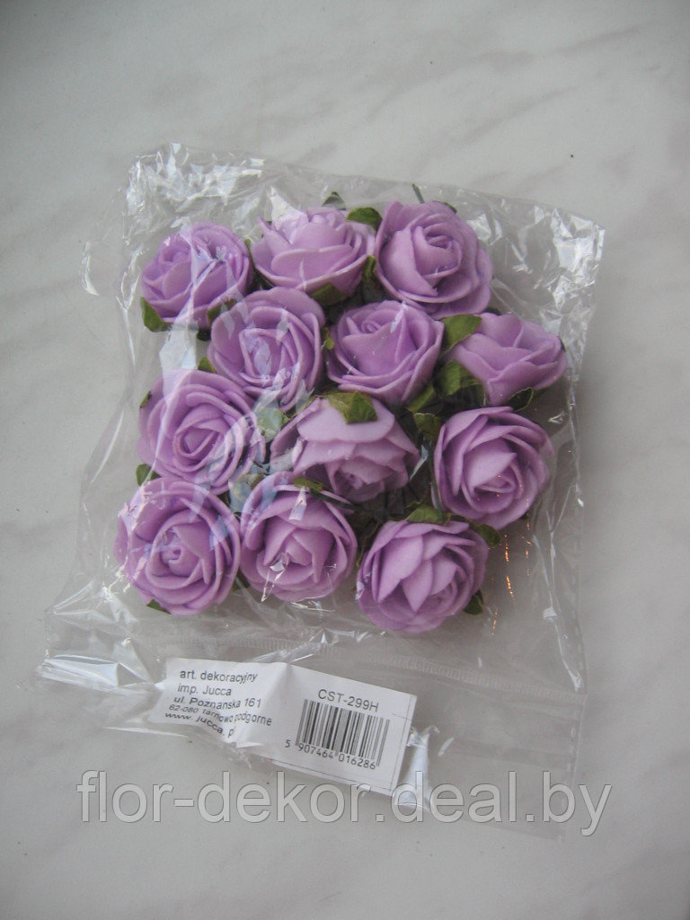 Розы в упаковке, d 3-4см, 12штук.( 4 цвета) - фото 3 - id-p69066601