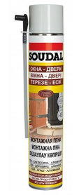 Пена ручная монтажная SOUDAL PU FOAM Yellow 600 мл.