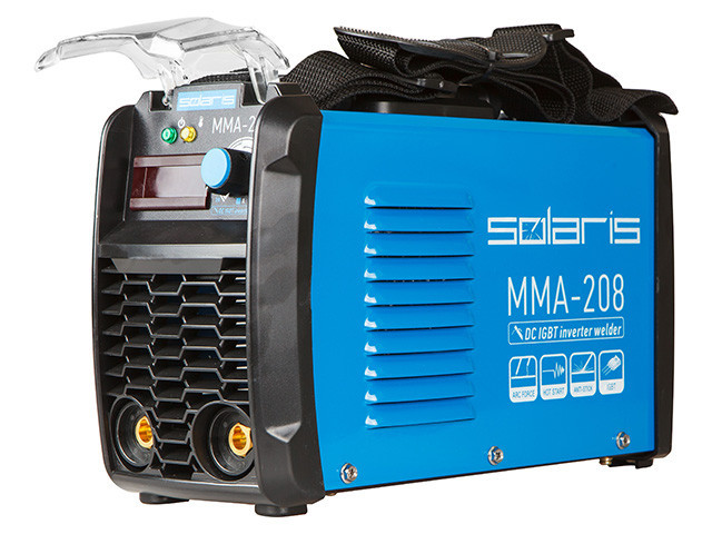 Инвертор сварочный SOLARIS MMA-208 (230В, 20-200 А, электроды диам. 1.6-4.0 мм, вес 3.9 кг) - фото 1 - id-p69081024