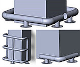 Колесоотбойник парковочный металлический КМ-600/76х3 для колонн на ножках, фото 2