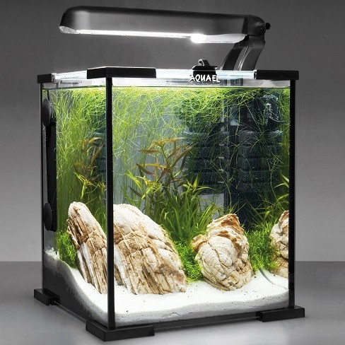 Аквариум Aquael Shrimp Set Smart 2 черный 25x25x30 см., куб, 19 л.