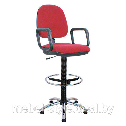 Кресло для кассира и ресепшн Метро для комфортной работы.стул METRO GTPL Ring Base Stopki в ткани - фото 1 - id-p69099678