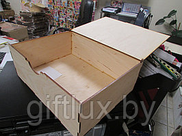 Подарочная коробка деревянная 22*19*8 см