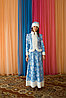 Карнавальный костюм "Снегурочка" (юбка удлиненная, пиджак)