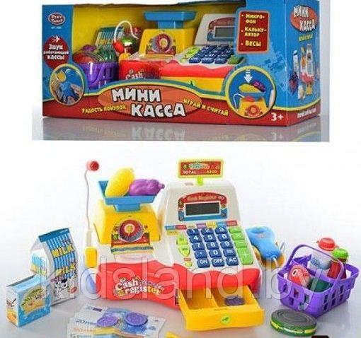 Детская игровая касса Play Smart со сканером, микрофоном, весами, арт.D-7162