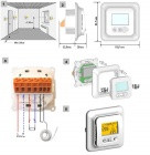 Комнатный регулятор температуры с дисплеем WATTS EFHT-LCD напряжение питания 230 В - фото 6 - id-p66679919