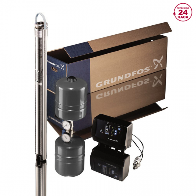 Скважинный насос Grundfos SQE 2-70 с комплектом для поддержания постоянного давления - фото 2 - id-p69143906
