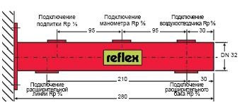 Настенное крепление расширительного бака Reflex - фото 2 - id-p69144200