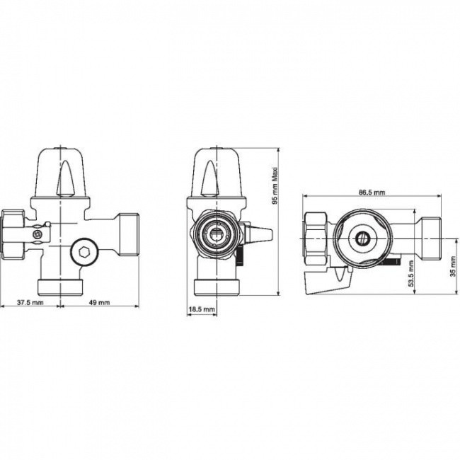 Компактный редуктор давления WATTS REDUBAR 1/2" или 3/4" - фото 3 - id-p69144524