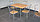 Комплект для столовой и кафе (стол+4 стула). Столешница постформинг, фото 2