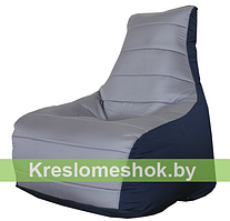 Кресло мешок Бумеранг Бумеранг (серый, темно-синий) Б1.2-01
