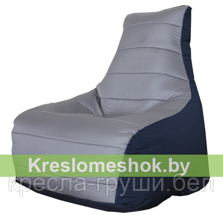 Кресло мешок Бумеранг Бумеранг (серый, тёмно-синий) Б1.2-01, фото 2