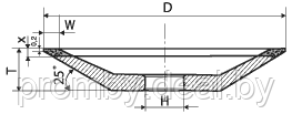 Тарелка алмазная 5-1051 12R4 125 3 2 13 32 АС4 125/100 100% В2-01 ОБ П - фото 3 - id-p69186769