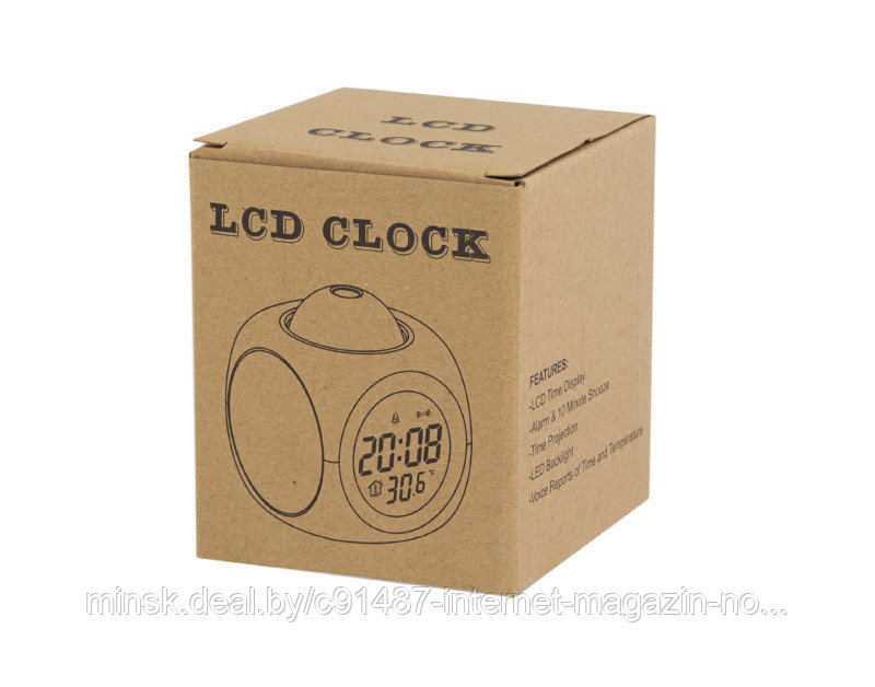 Часы с вращающимся проектором времени SiPL Black - фото 2 - id-p69190350