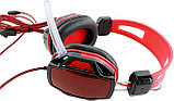 Игровые наушники с микрофоном,с усиленным кабелем SiPL Red, фото 3