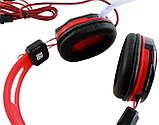 Игровые наушники с микрофоном,с усиленным кабелем SiPL Red, фото 4