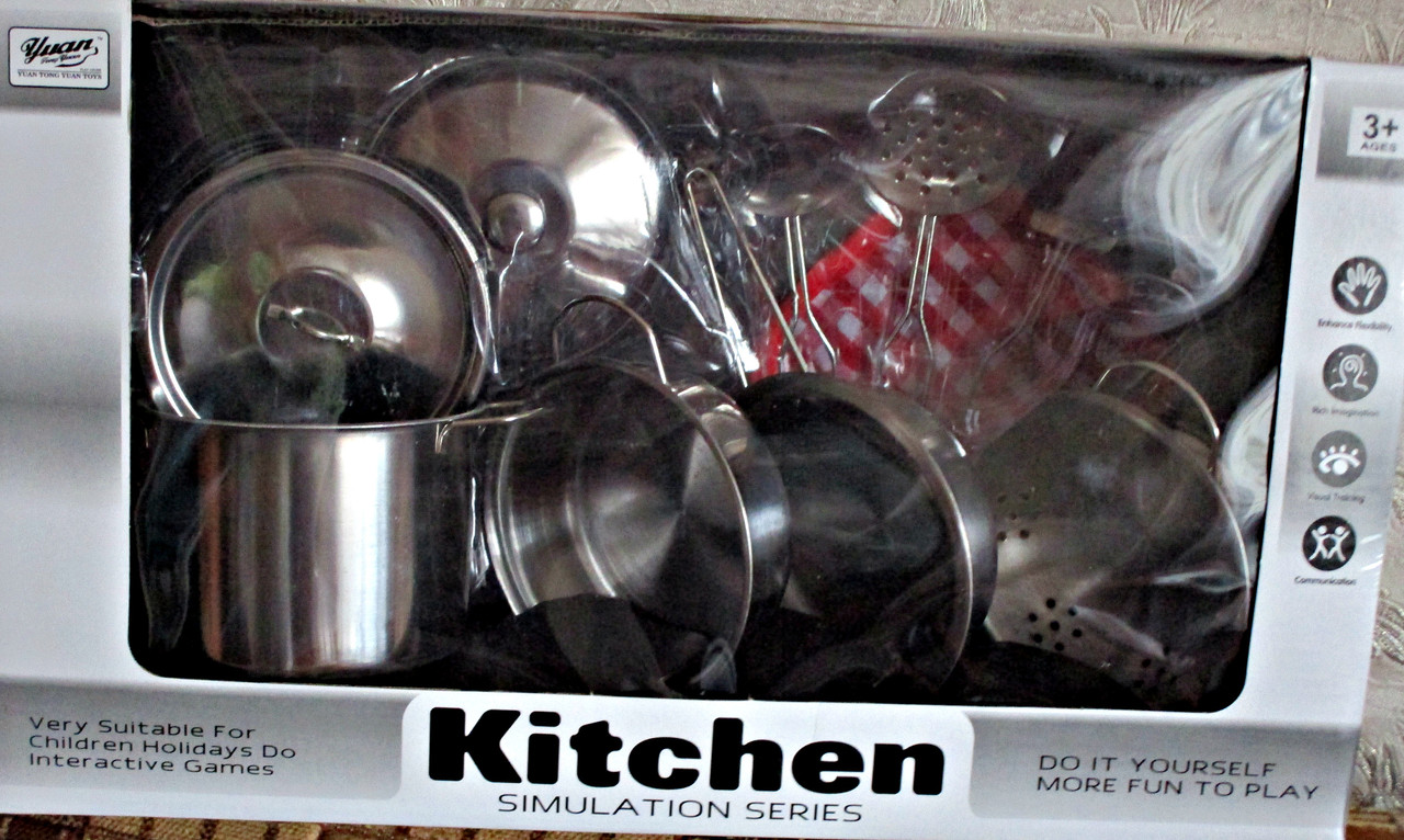Игровой набор металлической посуды Metal Kitchen 555-BX001 - фото 3 - id-p69168520