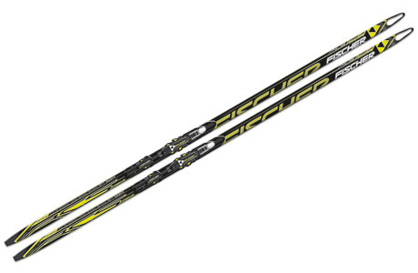 Лыжи беговые Fischer Carbon Skating H-Plus Hole Med NIS 177см - фото 1 - id-p69196286