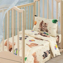 Комплект постельного белья детский в кроватку Котики