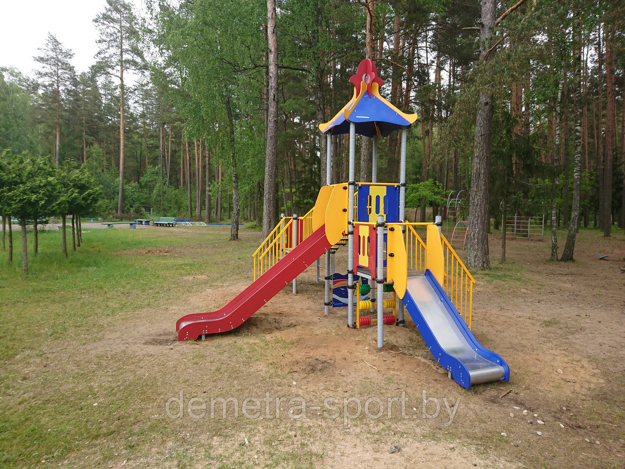 Игровой комплекс с двумя горками