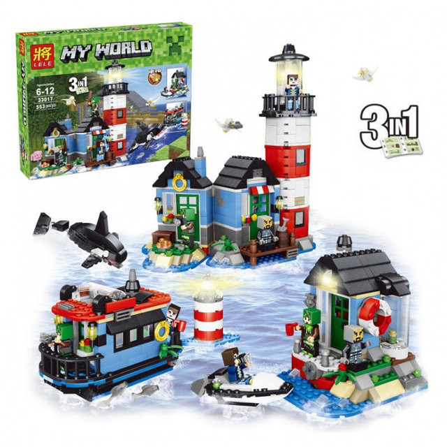 Конструктор Lele 33017 My World "Маяк 3 в 1" (аналог LEGO Creator 31051) 553 детали