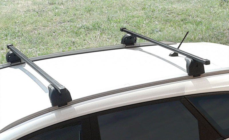 Багажник LUX для Kia Ceed, универсал, с 2012г.- (интегрированные рейлинги)   (прямоугольая дуга)