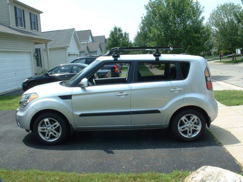 Багажник Атлант для Kia Soul, 2008-...(прямоугольная дуга)