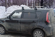 Багажник Атлант для Kia Soul, 2008-... (аэродинамическая дуга)