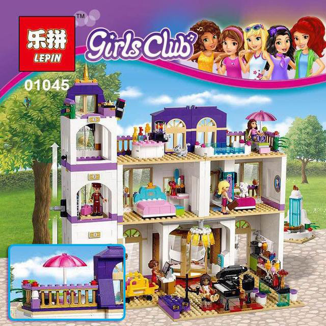 Конструктор Lepin 01045 Girls Club "Гранд-отель в Хартлейке" (аналог LEGO Friends 41101) 1676 деталей - фото 10 - id-p69242484