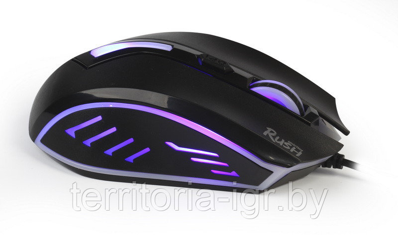 Оптическая игровая мышь с подсветкой RUSH SBM-712G-K черный Smartbuy - фото 2 - id-p69254547