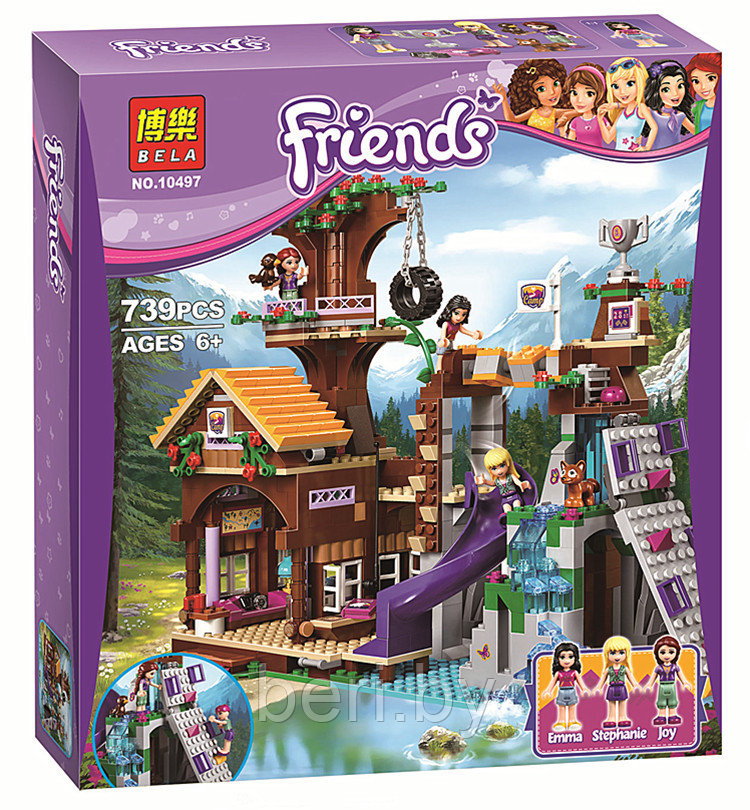 Конструктор Bela Friends 10497 "Спортивный лагерь: дом на дереве" 739 деталей (аналог LEGO 41122) - фото 2 - id-p69256581