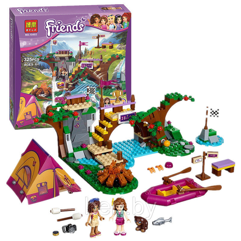 Конструктор Bela Friends 10493 "Спортивный лагерь: сплав по реке" 325 деталей (аналог LEGO  41121) Лего Френдс