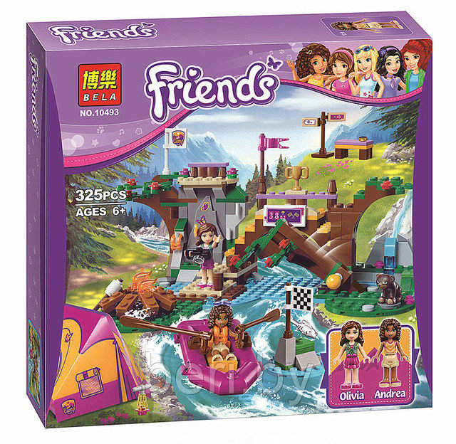 Конструктор Bela Friends 10493 "Спортивный лагерь: сплав по реке" 325 деталей (аналог LEGO 41121) Лего Френдс - фото 2 - id-p69262704