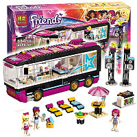 Конструктор Bela Friends 10407 "Автобус Поп-звезды" 684 деталей (аналог LEGO 41106) Лего Френдс
